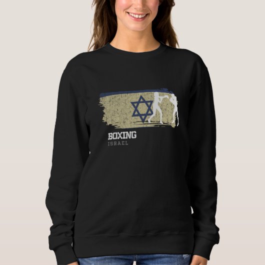 Sweatshirt Womens Boxing Israel Combat Sports Fighter Boxing  (Devant)
