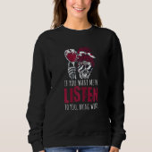 Sweatshirt Womens Bring Wine  Drinking Skeleton Quote (Devant)