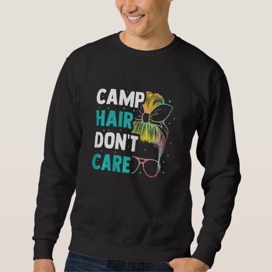 Sweatshirt Womens Camping Outfit  Camper Camp (Devant)