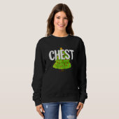 Sweatshirt Womens Chest Nuts  Chestnuts  Christmas Couples Ch (Devant entier)