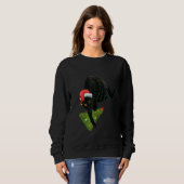 Sweatshirt Women's Christmas Black Cat Xmas Tree  1 (Devant entier)