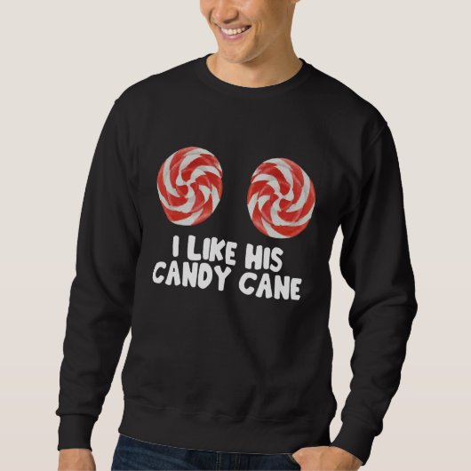 Sweatshirt Womens  Christmas Candy Cane Xmas Couples Matching (Devant)