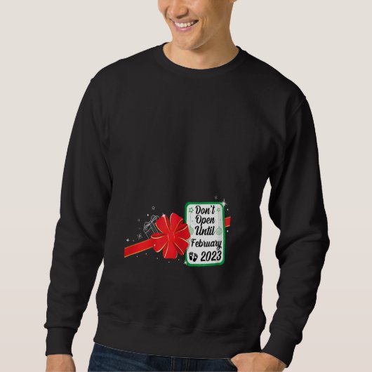 Sweatshirt Womens Christmas Pregnancy announcement 2022 xmas  (Devant)