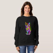 Sweatshirt Womens Cute cat (Devant entier)