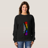 Sweatshirt Womens Cute Frog   LGBT Month Support LGBTQ Modern (Devant entier)