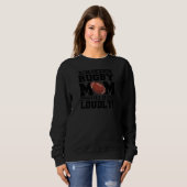 Sweatshirt Womens don't mess ith this rugby mom rugby rugby m (Devant entier)