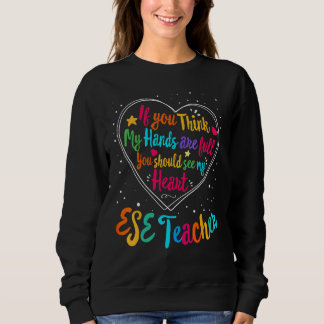 Sweatshirt Womens ESE Teacher Appreciation Week Back to Schoo