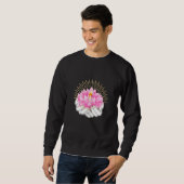 Sweatshirt Womens Floral Wreath Magnolia Cute Flower Circle (Devant entier)