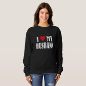Sweatshirt Womens Frist Valentines Day Outfit For Married Cou (Devant entier)