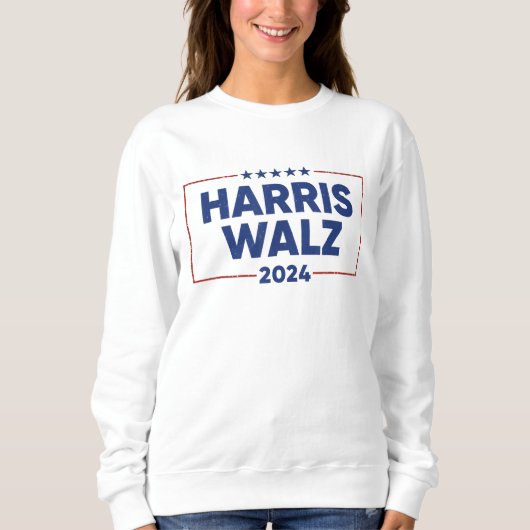 Sweatshirt Womens Harris Waltz 2024 Election Kamala Harris (Devant)