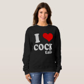 Sweatshirt Womens I Love Cocktails Drinking Pun Workout (Devant entier)