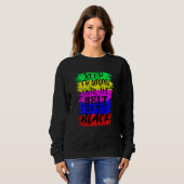 Sweatshirt Womens Keep Training Until The Belt Turns Blacks K (Devant entier)