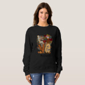 Sweatshirt Womens Love Turkey Memaw Life Thanksgiving Fall Wo (Devant entier)
