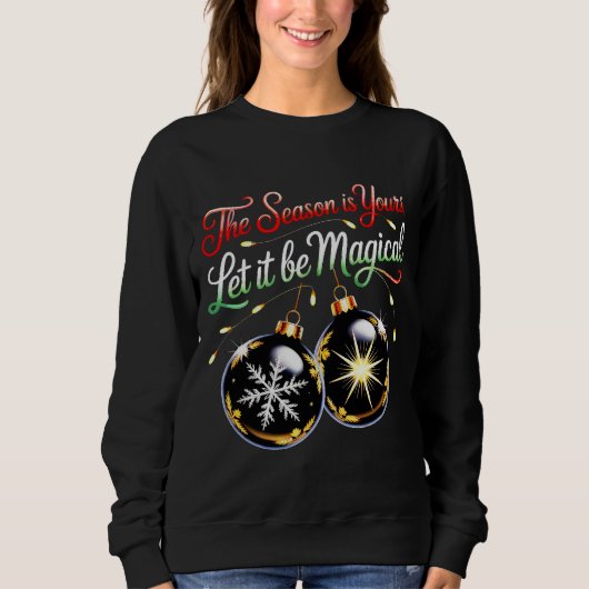 Sweatshirt Women's Magical Christmas Cozy Festive Winter Glow (Devant)