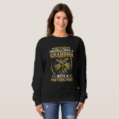 Sweatshirt Womens   motorcycle rider grandma design  cool bik (Devant entier)