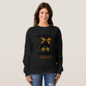 Sweatshirt Womens One Thankful Fifth Grade Teacher Happy Fall (Devant entier)