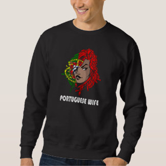 Sweatshirt Womens Portuguese Wife Portugal Portuguese Roots P