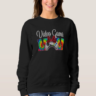 Sweatshirt Womens Retro Tie Dye Jeu vidéo Fête des Mères Mama