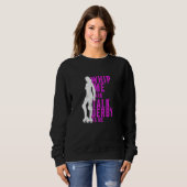 Sweatshirt Womens Whip Me And Talk Derby To Me  Roller Derby (Devant entier)