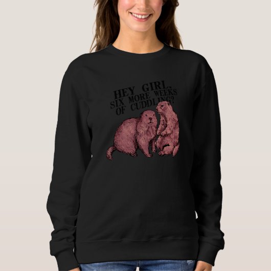 Sweatshirt Woodchuck Couple Groundhog (Devant)
