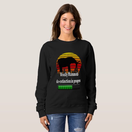 Sweatshirt Woolly Mammoth de extinction in progress Status Ba (Devant entier)