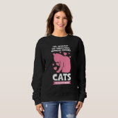 Sweatshirt world does revolve around cats Cat (Devant entier)