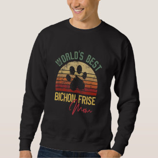 Sweatshirt World´s Best Bichon Frise Mom