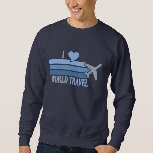 Sweatshirt World Travel shirt - choisir style et couleur (Devant)