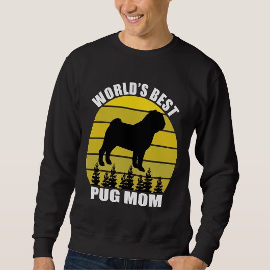 Sweatshirt World&x27 ; s Meilleur Carlin Maman, Retro Sun T S (Devant)