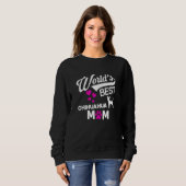 Sweatshirt World's Best Chihuahua Mom (Devant entier)