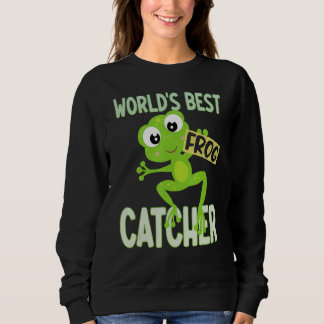 Sweatshirt World's Best Frog Catcher Tees Boys Girls Kids Fro