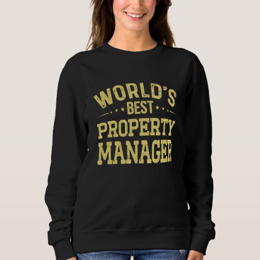 Sweatshirt World's Best Property Manager Job Title Property M (Devant)
