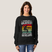 Sweatshirt World's Okayest Artificial Intelligence Developer (Devant entier)