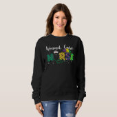Sweatshirt Wound Care Nurse Mardi Gras Leopard Festival Party (Devant entier)