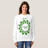 Sweatshirt Wreath de la Saint Patrick Thunder_Cove (Devant entier)