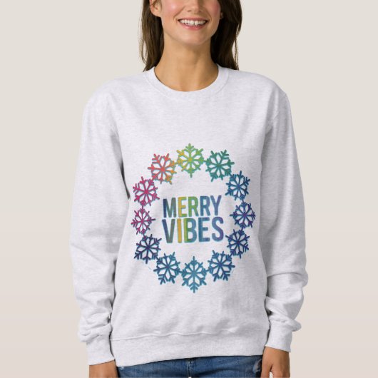 Sweatshirt Wreath Snowflake (Devant)
