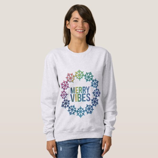Sweatshirt Wreath Snowflake (Devant entier)