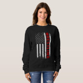 Sweatshirt Wrestling American USA Flag  Wrestle Men Boy Wrest (Devant entier)
