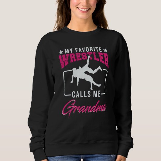 Sweatshirt Wrestling Grandma Nana  Wrestler Fighter Support F (Devant)