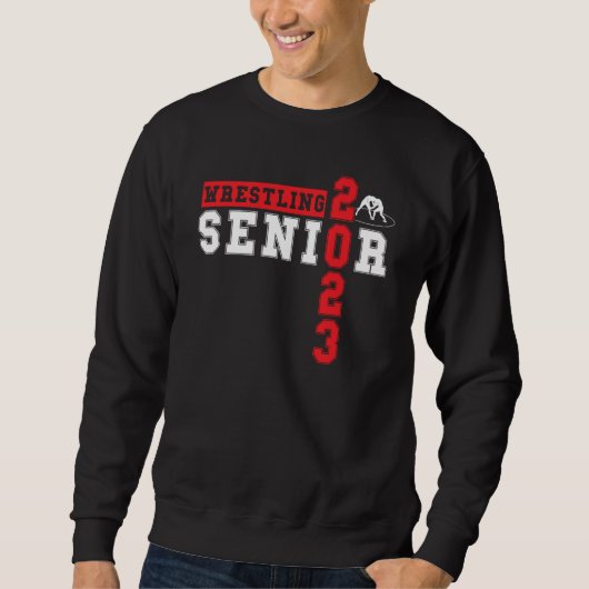 Sweatshirt Wrestling Senior Night Senior 2023 Graduation Wres (Devant)