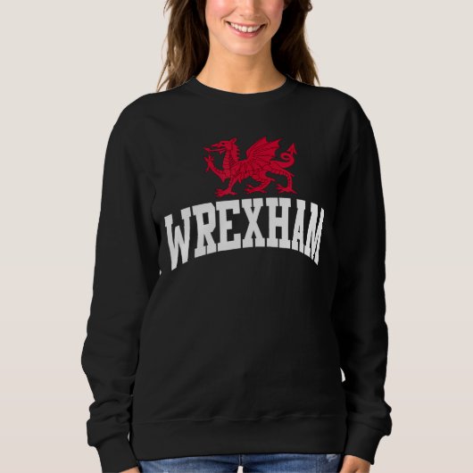 Sweatshirt Wrexham Wales Welsh Dragon Cymru (Devant)