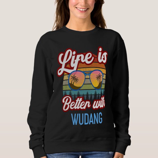 Sweatshirt Wudang Kung Fu Vintage Sunset  With Wudang (Devant)