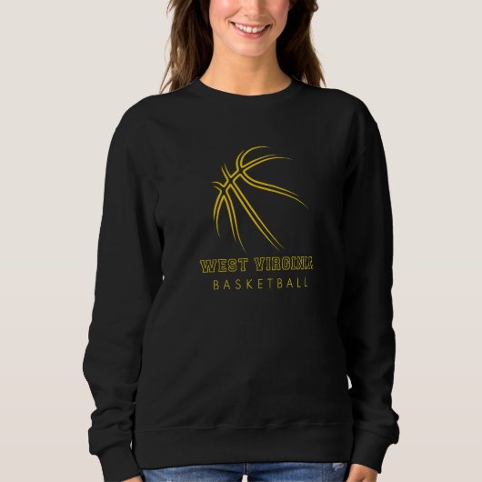 Sweatshirt Wva The Mountaineer State Love West Virginia Baske (Devant)