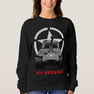 Sweatshirt WW2 American Battle Tank M4 Sherman