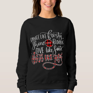 Sweatshirt X-mas Lights Guitare laide Sweater Famille