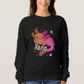 Sweatshirt XENA - Beau nom de fille avec adorable AXOLOTL (Devant)