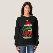 Sweatshirt Xmas Christmas Pajama Dear Santa My Sister Did It (Devant entier)