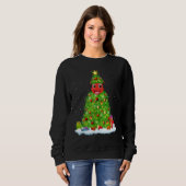 Sweatshirt Xmas Decorations Lights Santa Ant Christmas Tree (Devant entier)