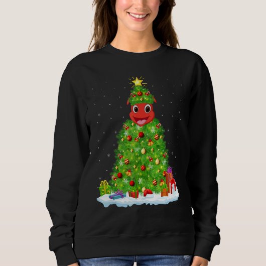 Sweatshirt Xmas Decorations Lights Santa Ant Christmas Tree (Devant)