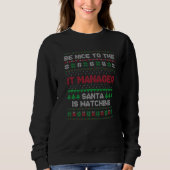 Sweatshirt Xmas For IT Manager IT Manager Ugly Christmas (Devant)
